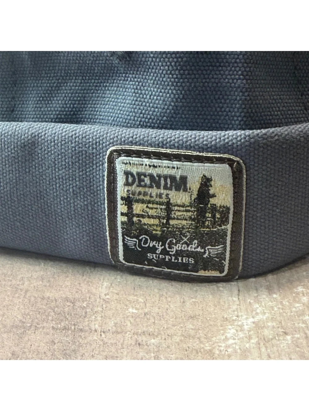 Dry Goods Supplies Denim Adjustable Docker Cap Hat Men Blue